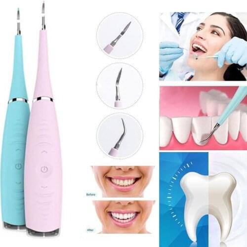Electric Sonic Dental Scaler Tooth Calculus Remover Tooth Stains Tartar Tool Dentist Whiten Teeth Health Hygiene white
