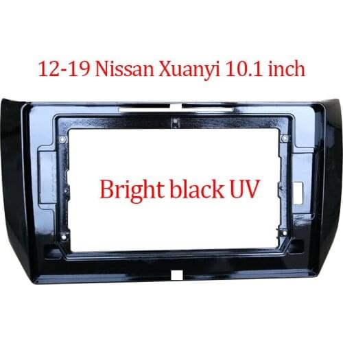 Fascia Refitting Stereo Panel For 2012-2019 Nissan Xuanyi Car Black Panel for 2 DIN 10.1" Car Radio DVD Player Bezel Trim Kit