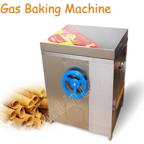 Gas Egg Roll Machine Commercial Baker Stainless Steel Toasted Crispy Egg Roller Non-Stick Pan Roll Making Machine 60