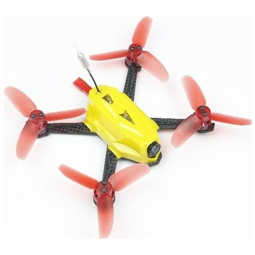 KINGKONG/LDARC 95GT 95mm Carbon Fiber RC Drone FPV Racing Frame Kit W/ 4 Pairs 1935 Props & Propeller Guard