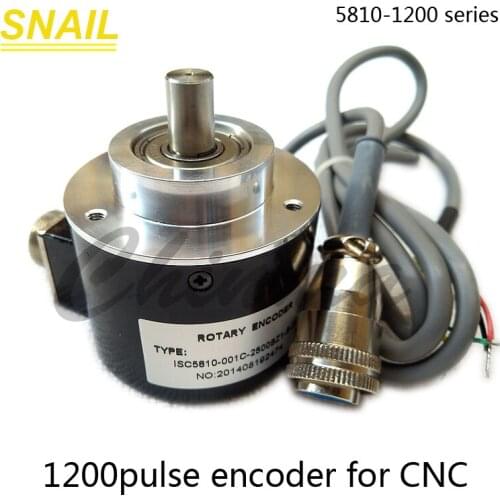 Encoder for CNC machine spindle 5810 58mm 10mm 1200pulses 10pin includes cable
