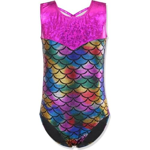 BAOHULU Toddler Sleeveless Gilding Gymnastics Jumpsuit Leotards for Girls Kids Teens Ballet Dance Leotard Children Costume B148