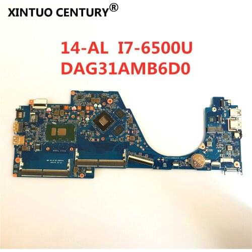 For HP Pavilion 14-AL Series Laptop Motherboard 855836-601 DAG31AMB6D0 G31A TPN-Q171 Mainboard I7-6500U 940MX 4GB Tested