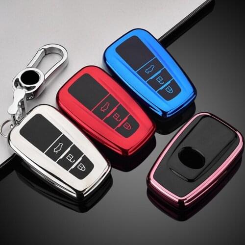 Soft TPU Car Remote Key Cover Case For Toyota CHR Prado 2017 2018 Prius Camry Corolla RAV4 2017 2018 2019 2020 2 3 Button key