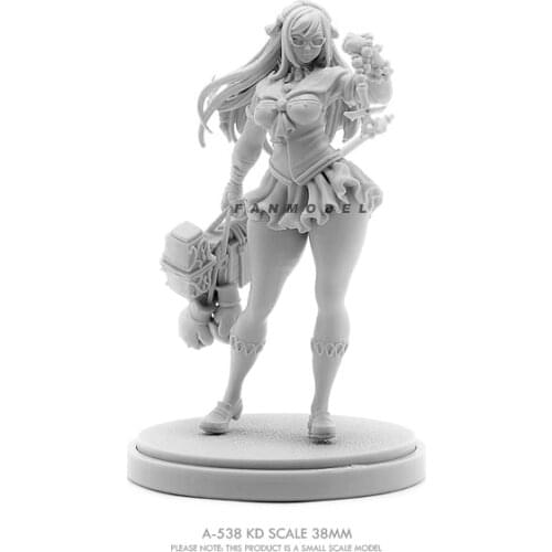 38MM Resin model kits figure beauty colorless and self-assembled A-538