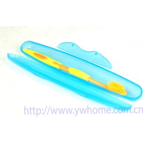 Portable Travel Camping Hiking Bathroom Toothbrush Holder Tube Plastic Cover Box 010