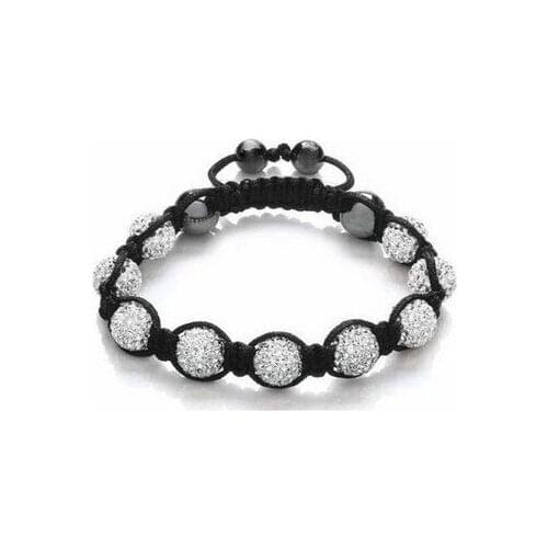 Lowest price Can Choose Color DHL Free+Gift 10mm Disco Ball hf35 White handmade crystal Bracelet Jewelry