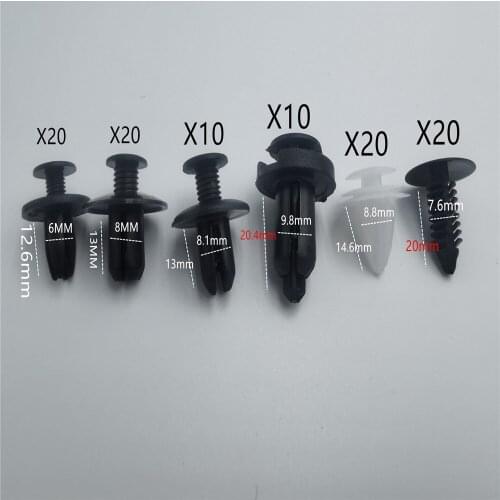 Mixed Auto Clips Retainer Car Fastener Rivet for Renault Kwid Espace Kangoo Alaskan Trezor Talisman