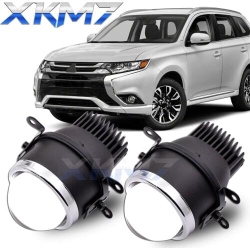 PTF LED Fog Light Lens For Mitsubishi Outlander/Pajero/Galant/Suzuki Swift/Jimny/Alto Accessories Bi-led Projector 3.0'' Tuning