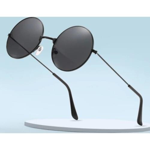 Vintage Small Round Sunglasses Women man Brand Designer Sunglasses Female Alloy Colorful Mirror Retro Black Circle Oculos De Sol