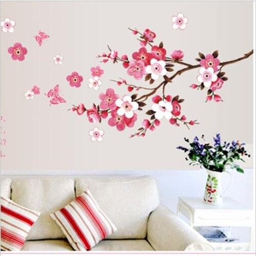 Butterfly Stickers peach green PVC fashion bedroom home decoration stickers stickers