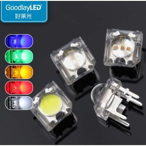 1000PCS 5mm three core round head piranha four leg led highlight lamp bead