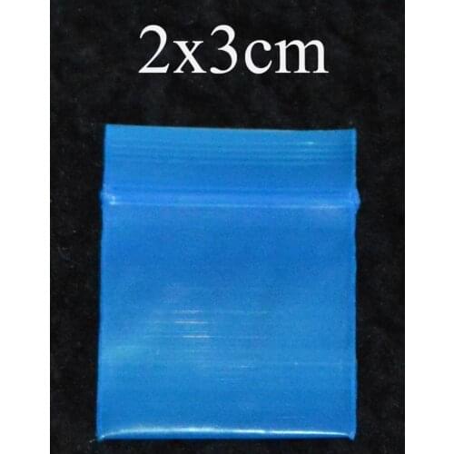 2x3cm 1000pcs/Lot,0.8''x1.2'Self Sealing Zip Lock bag thicken Plastic Bags packaging bags mini gift bag