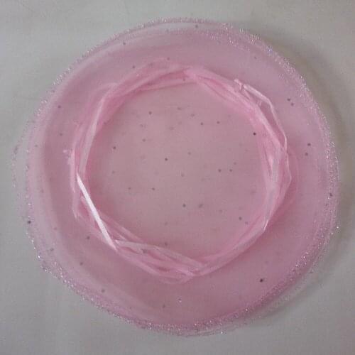 300pcs diameter 40cm pink Round Organza Bag Drawstring jewelry packaging bags for Wedding/gift/food/candy/Christmas Yarn bag