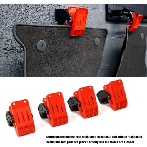 4 Pcs Car Mat Cleaning Hook, Car Carpet Cleaning Clip Yoga Mat Clip Tool Abs Multifunctional Yoga Mat Clip Tool