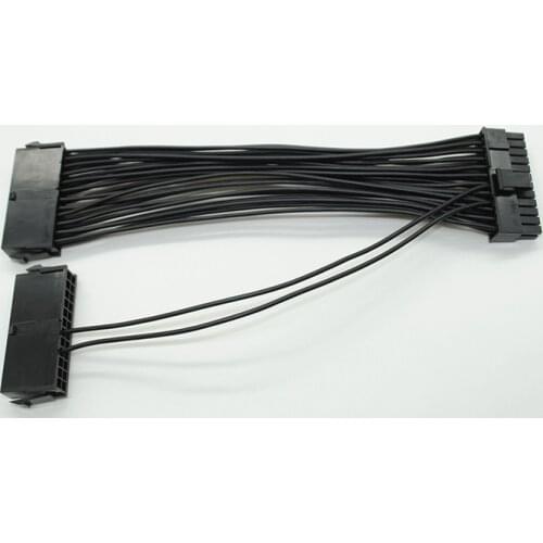 5PCS 30CM ATX 24Pin 20+4 Pin Power Adaptor Connector Synchronous Start Cable Wire Power Synchronous Start Cable for Litecoin BTC