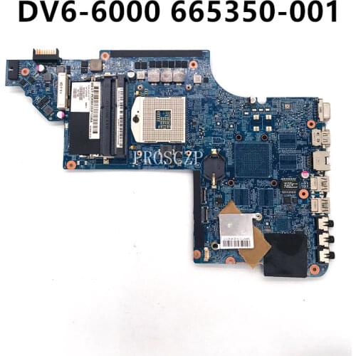 Free shipping For Pavilion DV6-6000 DV6T Laptop motherboard 665350-001 665350-501 665350-601 48.4RH09.021 working well