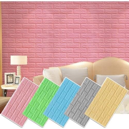 70x38cm 3D Wall Stickers Self Adhesive Foam Brick Room Decor DIY Wallpaper Wall Decor Living Wall Sticker For Kids Room