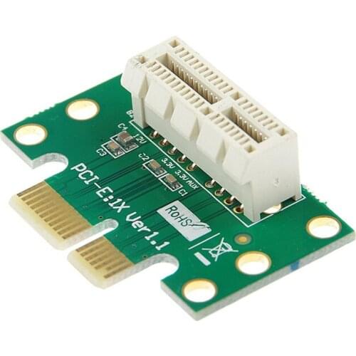 BTBcoin PCI-E PCI Express X1 Adapter Riser Card PCI E PCIE X1 to X1 Slot Convert Card 90 Degree For 1U Server Chassis Wholesale