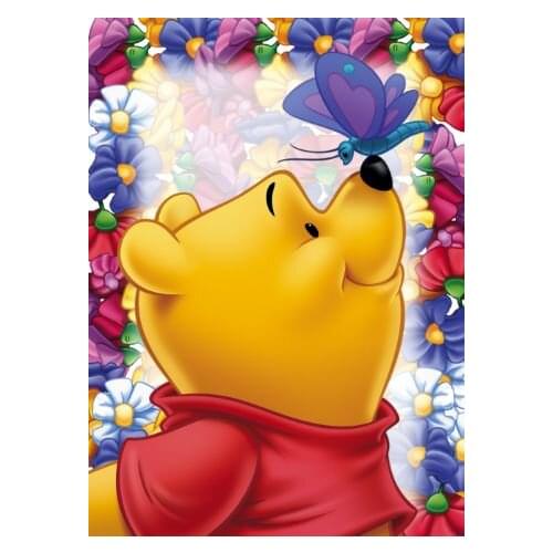 Disney DIY Diamond Paintings Cartoon Bear Diamond Embroidery Painting Cross Stitch Needlework Rhinestone Mosaic Home Decoration