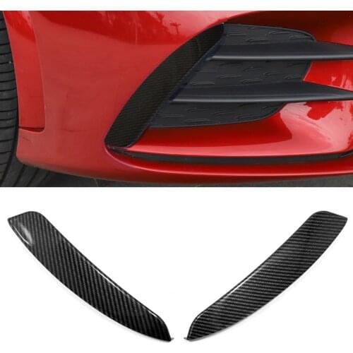 Car Accessories 2pcs ABS Front Bumper Side Decorative Cover Trim For Mercedes-Benz A Class AMG Line 2019 2020