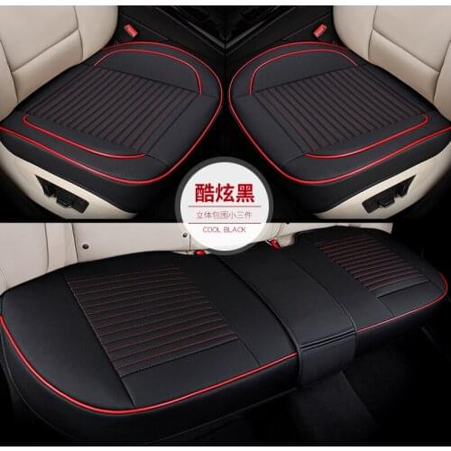 Four SeasonsCar Seat Cover Leather PU Automobiles Seat Cover Universal Car Seat Cushion Protector Pad Mats Accessories For Auto
