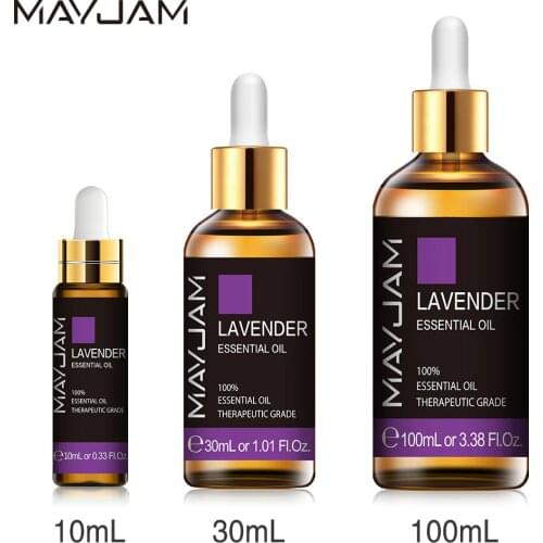 10ml 30ml 100ml Lavender Essential Oil Diffuser Rose Vanilla Patchouli Citronella Chamomile Juniper Aromatic Oil with Dropper