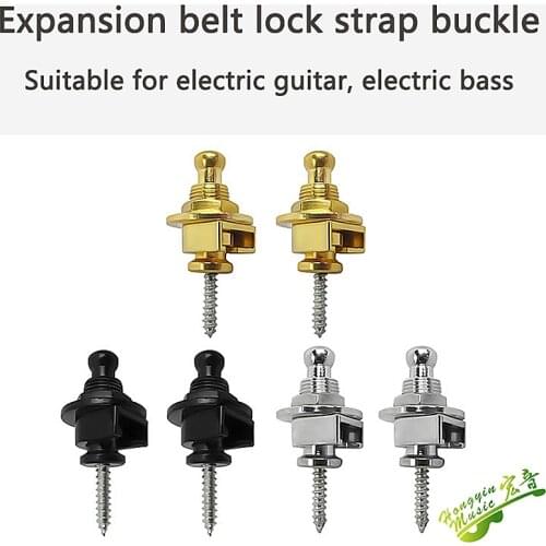 Electric guitar strap buckle folk guitar strap pin wooden guitar strap buckle loop guitar tail pin guitar guitar strap knob