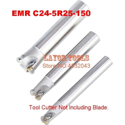 EMR C24-5R25-150 Bore Indexable Shoulder End Mill Arbor,Mill Cutting Tools, Insert of carbide inserts RPMT1003/RPMW1003