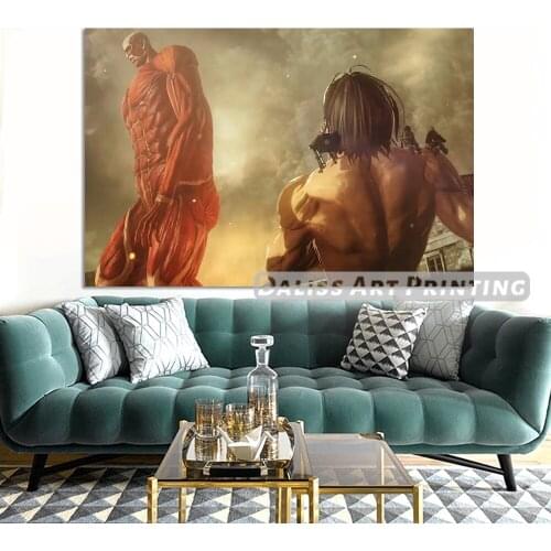Canvas Anime attack on titan Pictures Home Decoration Paintings Poster HD Prints Wall Art Modular Living Room Framed
