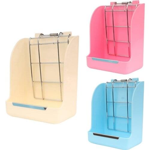 Pet Rabbit Grass Frame Spring Straw Rack Cage Hanging Feeder Fixed Food Container Bowl Guinea Pig Rack Daily Pet Supplies