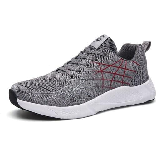 Fashion Mens Classic Sneakers Lace Up Casual Shoes Comfy Running Fitness Shoes Male Size 38-46