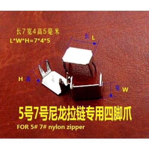 5# 7# metal top stopper metal/resin/nylon zipper silver 400pcs bottom stop spiral slider rescue repair zip accessories