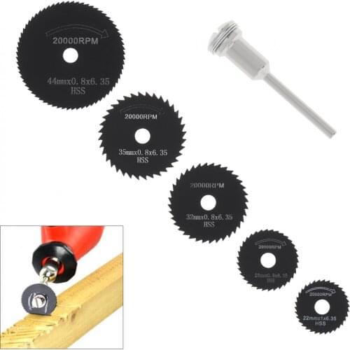 5pcs/lot HSS Circular Saw Blade High Speed Steel Drill Rotary Tool Cutting Disc For Metal Wood Cutter Disk Power Tools Set Kit