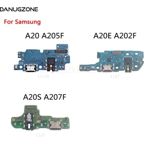 Original USB Charging Dock Port Socket Jack Connector Charge Board Flex Cable For Samsung Galaxy A20 A205F A20S A207F A20E A202F