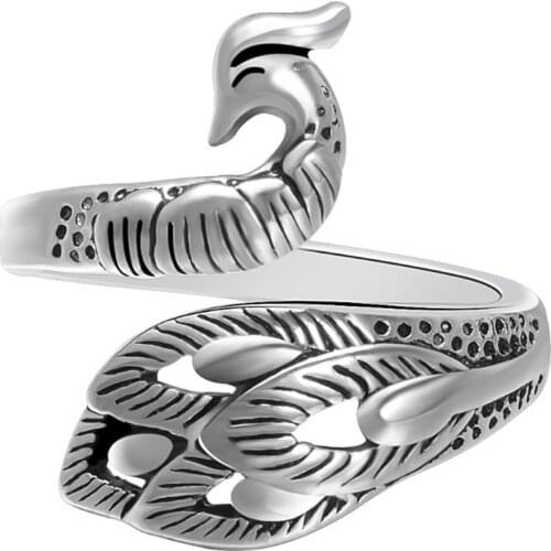 Adjustable Knitting Loop Crochet Loop Ring Knitting Accessories,Peacock Open Finger Ring,Adjustable Braided Ring