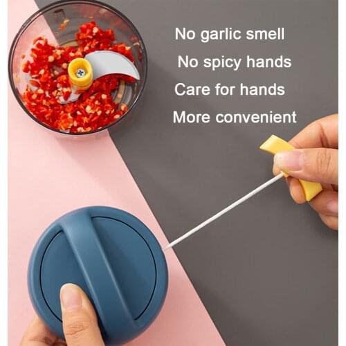 Manual Food Chopper Ginger Garlic Press Crusher Meat Vegetable Fruit Cutter for Kitchen Vegetable Cooking Food Cutter Machine
