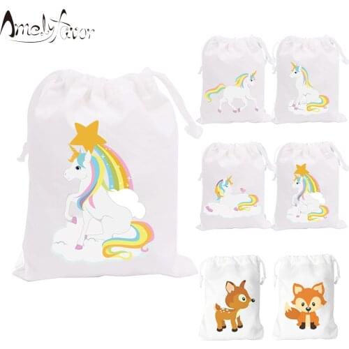 Unicorn Party Favor Bags Candy Gifts Bags Birthday Favor Party Bags for gifts or treats Theme Party Supplies