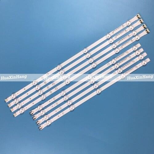 New 8 pieces/set LED Backlight Strip For Samsung UE46H5373 UE46H6203 UN46FH6030F D3GE-460SMA-R2 D3GE-460SMB-R1 2013SVS46 3228N1