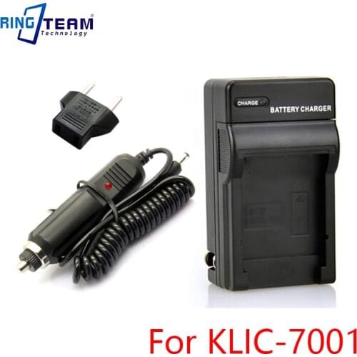 Battery Charger and DC Car Adapter for Kodak Battery KLIC-7001 K7001 Fit EasyShare M1063 M1073 IS M320 M340 M341 M753 M763 M853