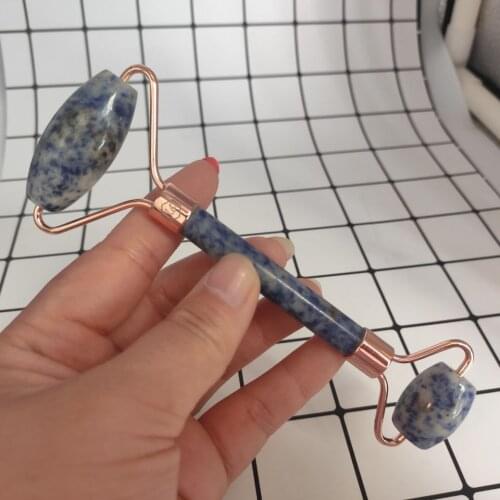 1pcs blue point Massager Slimming Face Neck lift Facial Massage Stone Beauty Health Care