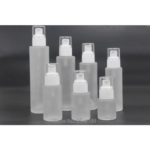120ML 100ML 80ML 60ML 40ML 30ML 20ML Empty Glass Cosmetic Liquid Refillable Spray Bottle, DIY Glass Lotion Pump Bottle,10pcs/lot