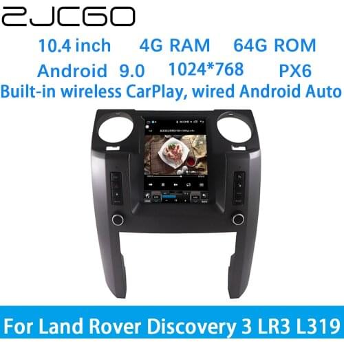 ZJCGO Car Multimedia Player Stereo GPS DVD Radio Navigation Android Screen System for Land Rover Discovery 3 LR3 L319 2004~2009