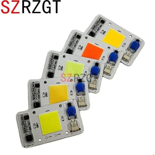 NEW Dimmable LED COB Lamp Chip 50W AC110V 220V Input Smart IC Driver Fit For DIY LED Floodlight Spotlight LED