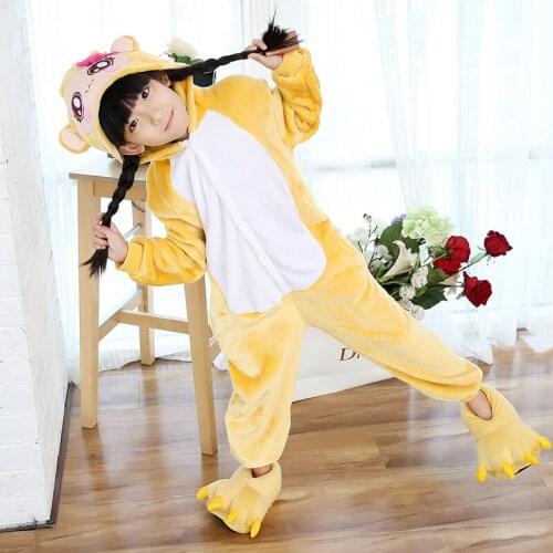 Boy Girls Monkey Onesies For Kids Animal Pajamas Children Kigurumi Cartoon Pyjamas Party Cosplay Costume One-Piece Pijamas Suit