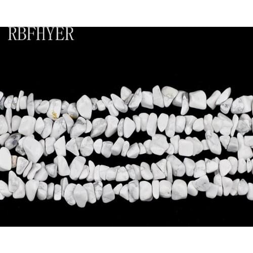 Natural Irregular Howlite Gravel beads loose spacers beads DIY Jewelry bracelet making For Charm Accessories Wholesale