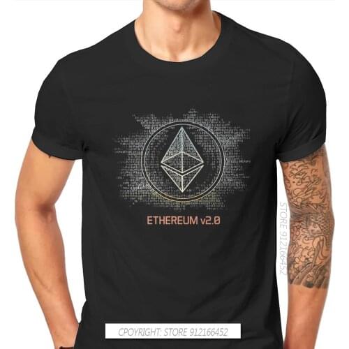 Crypto Cryptocurrency Ethereum V2 T Shirt Classic Fashion Summer Loose Pure Cotton Mens Tops Harajuku O-Neck TShirt