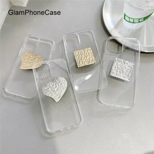 GlamPhoneCase Love Bracket Phone Case For iPhone12Pro/max 11Pro/Max XS Max XR Soft Silicone Cover For iPhone11 7 8Plus Case