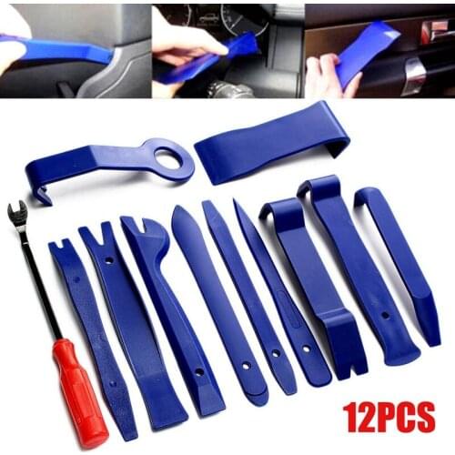 Car Repair Tool 12PCS/SET Auto Dent Puller Removal Installer Radio Portable Mechanics Automobile Spotter Body Pry Tools