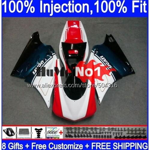 Injection Body For DUCATI 748 853 916 996 998 S R 94 95 96 97 98 99 122MC.21 748S 998R 1994 2000 2001 2002 Fairing white red new